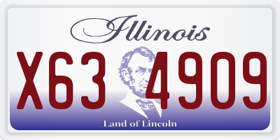 IL license plate X634909