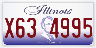 IL license plate X634995