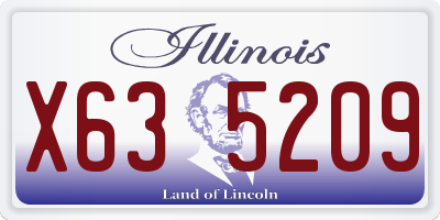 IL license plate X635209
