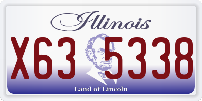 IL license plate X635338