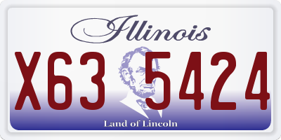 IL license plate X635424