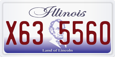 IL license plate X635560
