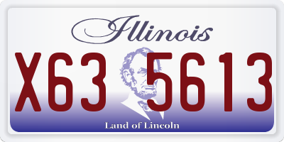 IL license plate X635613