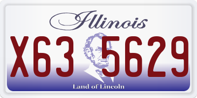 IL license plate X635629