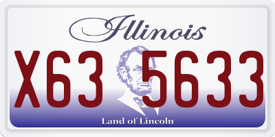 IL license plate X635633