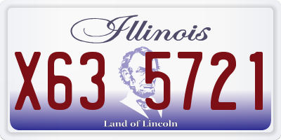 IL license plate X635721