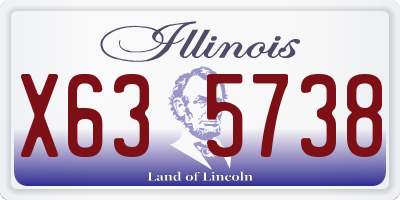 IL license plate X635738