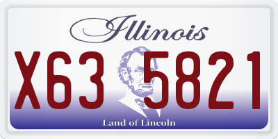 IL license plate X635821