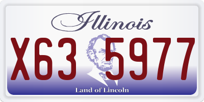 IL license plate X635977
