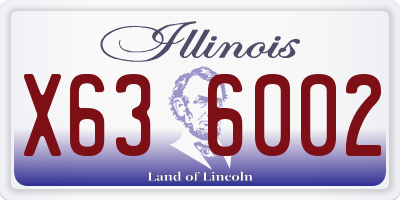 IL license plate X636002