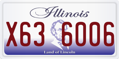IL license plate X636006