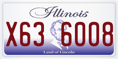 IL license plate X636008
