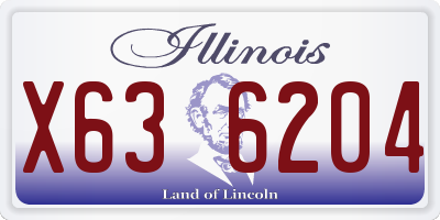 IL license plate X636204