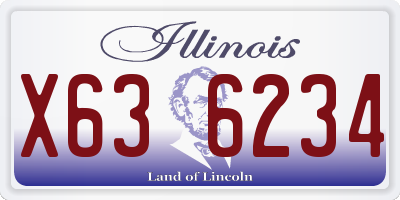IL license plate X636234