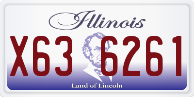 IL license plate X636261
