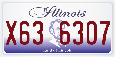 IL license plate X636307