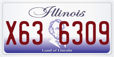 IL license plate X636309