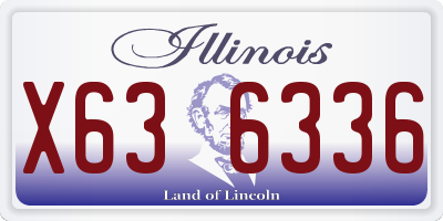 IL license plate X636336
