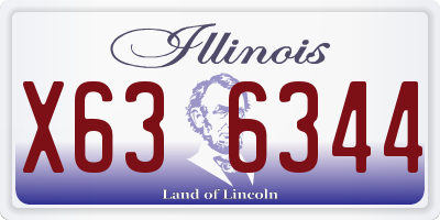 IL license plate X636344