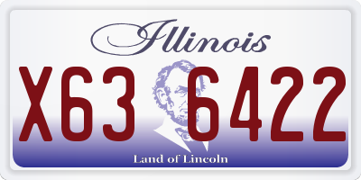 IL license plate X636422