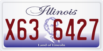 IL license plate X636427