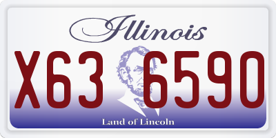 IL license plate X636590