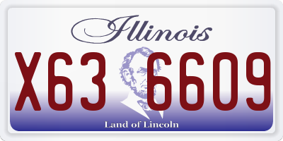 IL license plate X636609