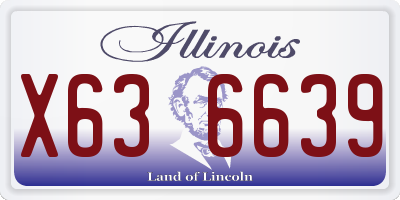 IL license plate X636639
