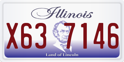 IL license plate X637146