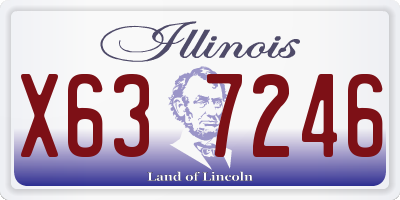 IL license plate X637246