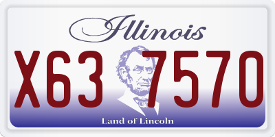 IL license plate X637570
