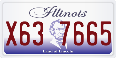 IL license plate X637665