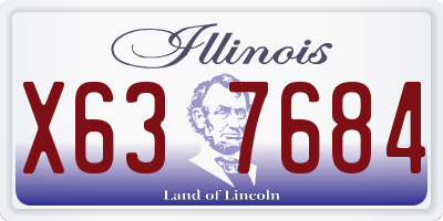 IL license plate X637684
