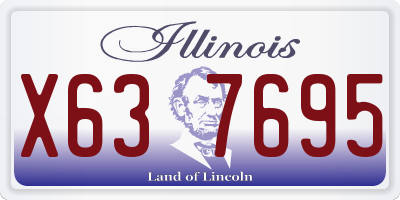 IL license plate X637695
