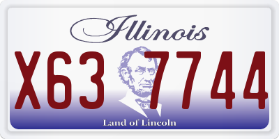 IL license plate X637744