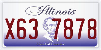 IL license plate X637878