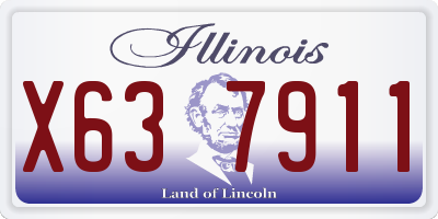 IL license plate X637911