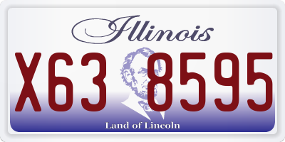 IL license plate X638595