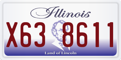IL license plate X638611