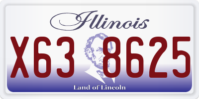 IL license plate X638625