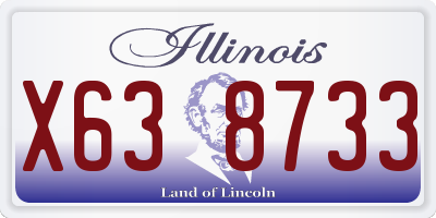 IL license plate X638733