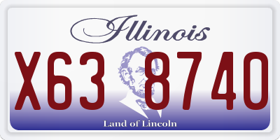 IL license plate X638740