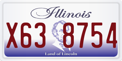 IL license plate X638754