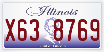 IL license plate X638769