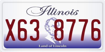IL license plate X638776