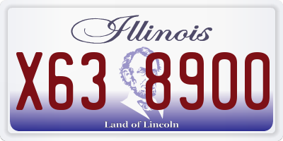 IL license plate X638900