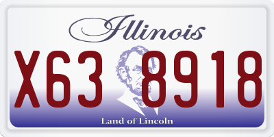 IL license plate X638918