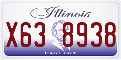 IL license plate X638938