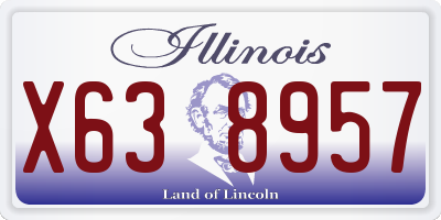 IL license plate X638957