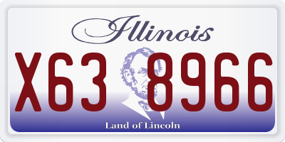 IL license plate X638966